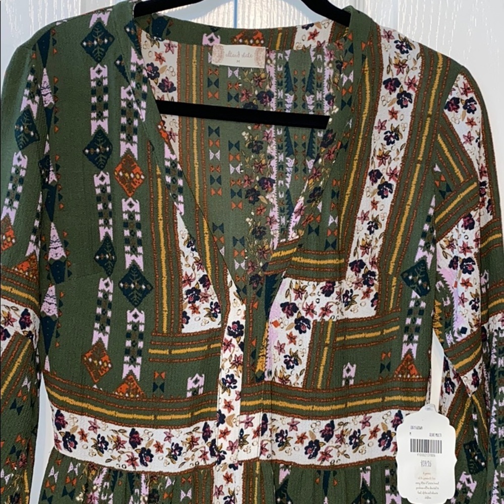 Altard State maxi dress size M multicolored - Picture 2 of 12